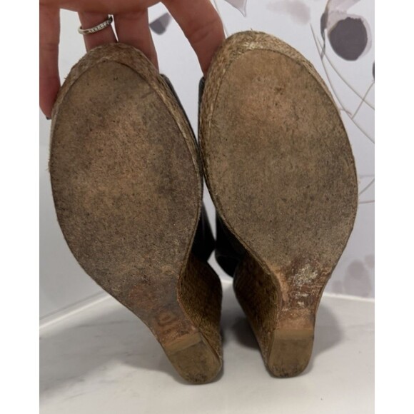 Stuart Weitzman Glover Stretch Wedge Platform Sandals Women's 7.5 M US - Picture 8 of 10